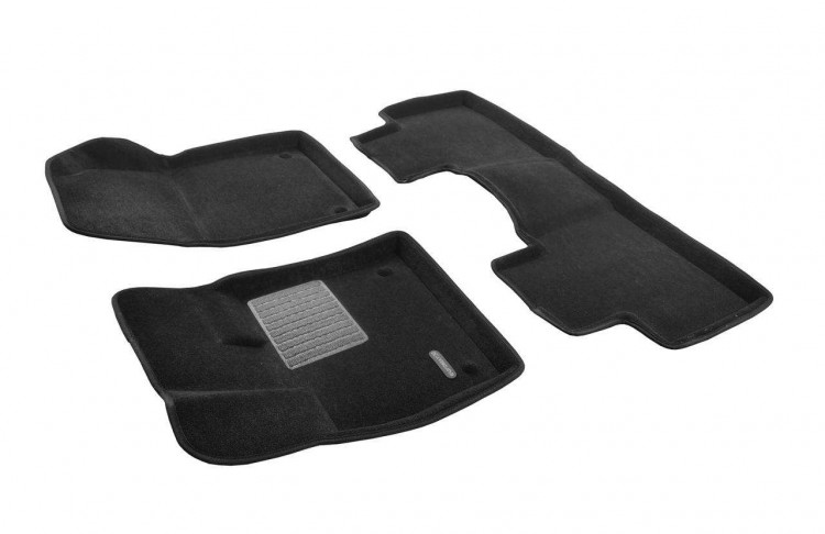 Коврики салона текст. 3D euro-std GEELY Atlas 2WD (2024-)/EMC3D001414